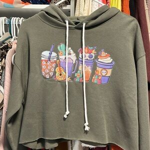 Wild Fable Dia De Los Muertos cropped hoodie